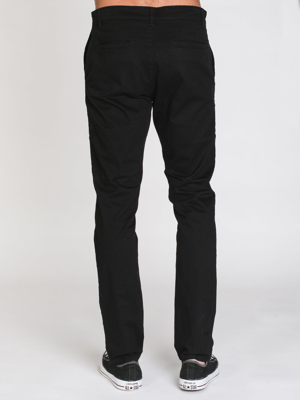CHINO SLIM TAINTED - NOIR - DÉSTOCKAGE