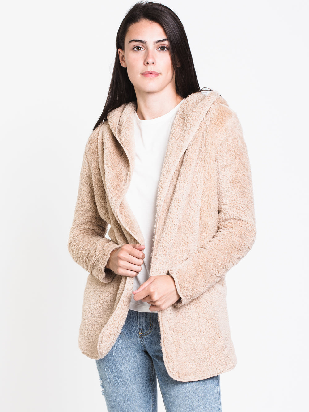 MANTEAU SHERPA À CAPUCHE POUR FEMMES - SND - LIQUIDATION