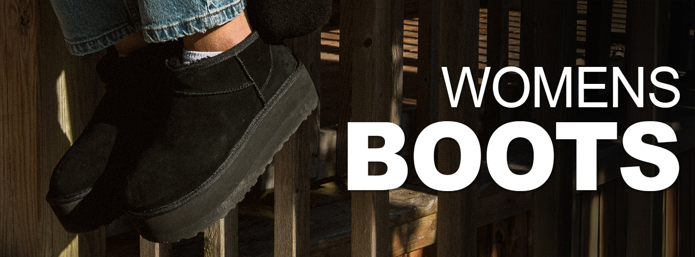 Womens short 2025 slip on boots