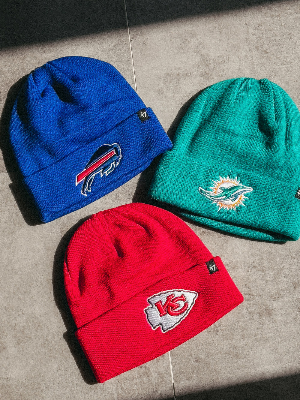 BONNET EN TRICOT À REVERS MIAMI DOLPHINS