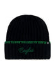 47 BLANKET STITCH CUFF KNIT EAGLES BEANIE - BLACK