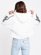 ADIDAS WOMENS 3STR CUTOFF CROP PULLOVER HD - WHT - CLEARANCE - Boathouse