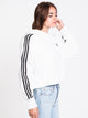 ADIDAS WOMENS 3STR CUTOFF CROP PULLOVER HD - WHT - CLEARANCE - Boathouse