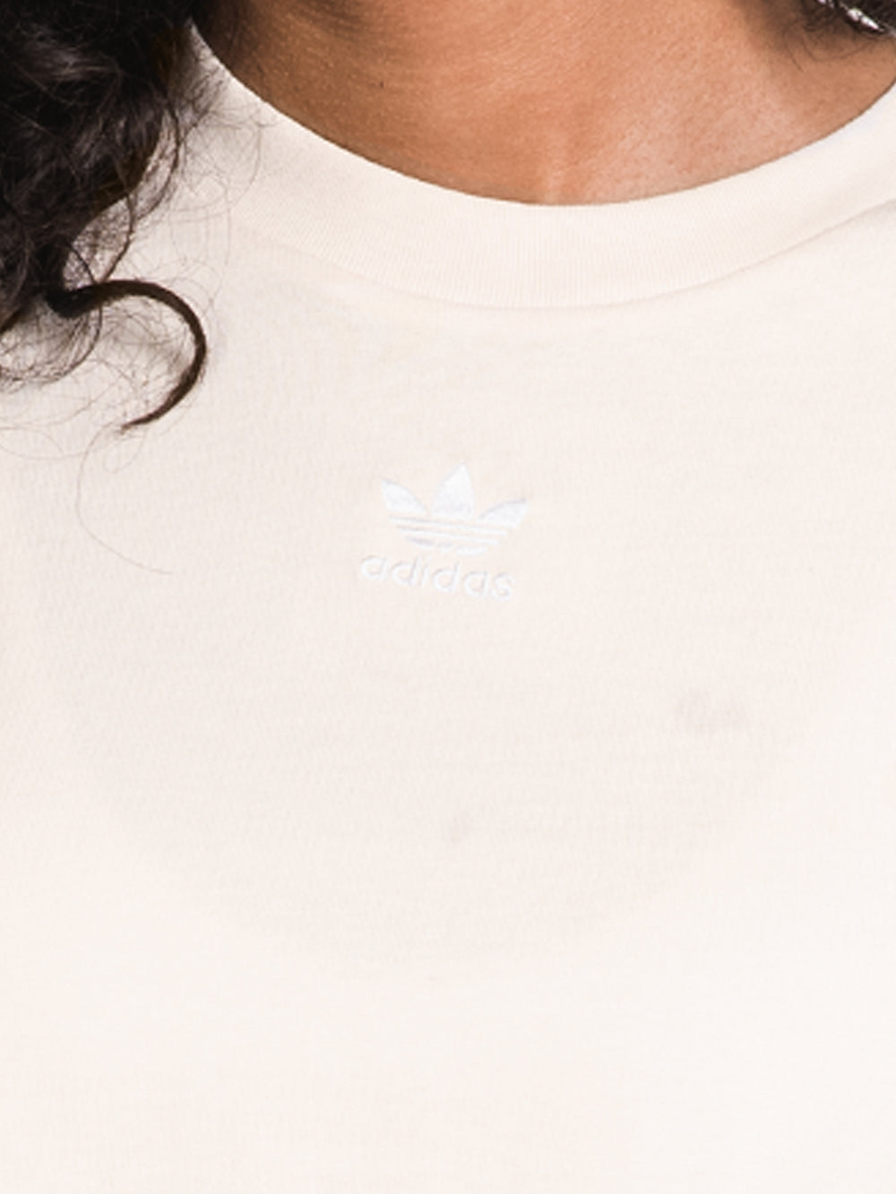 ADIDAS CROPPED LOGO TEE  - CLEARANCE