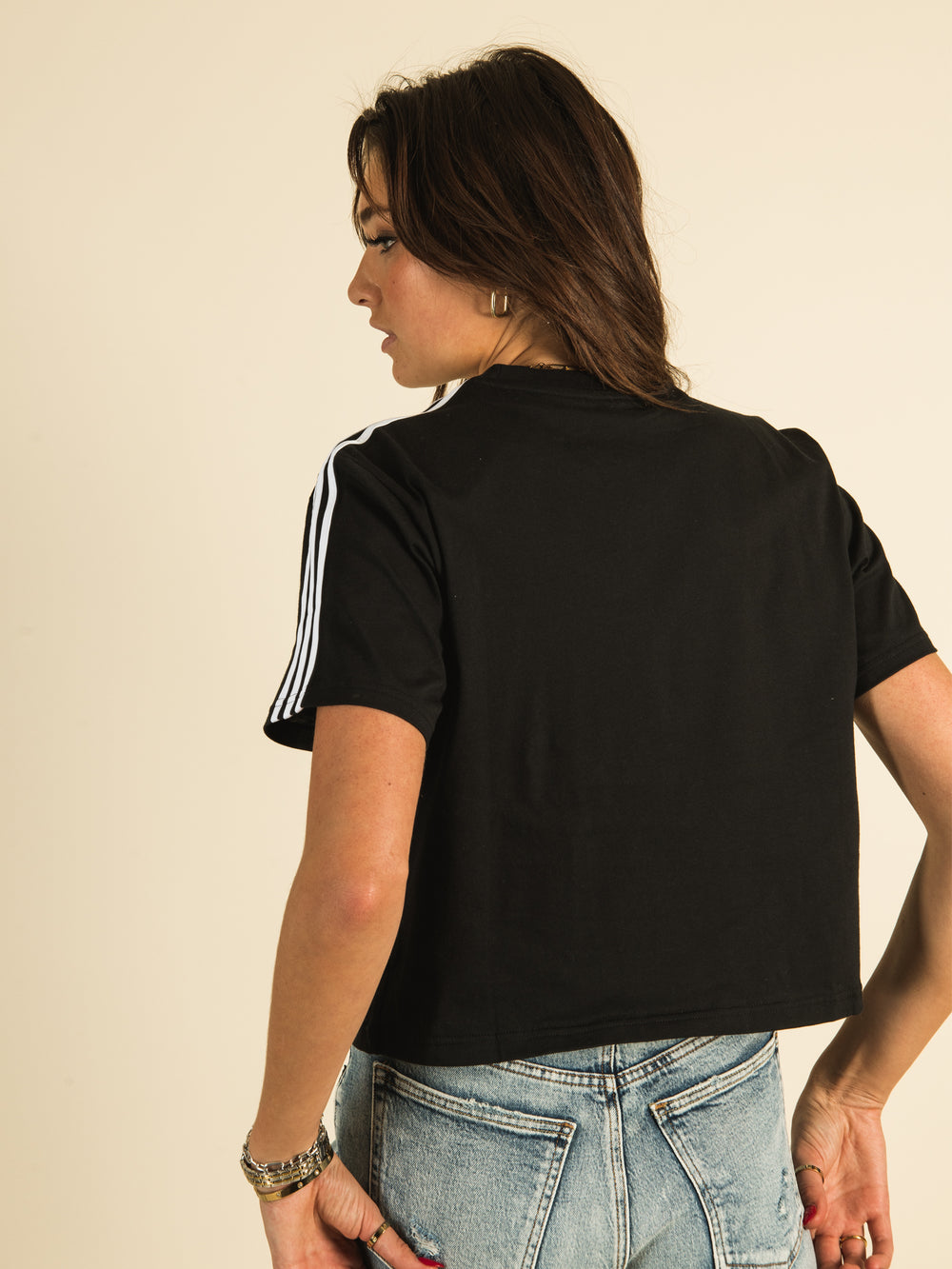 ADIDAS 3-STRIPES CROPPED T-SHIRT - DÉSTOCKAGE