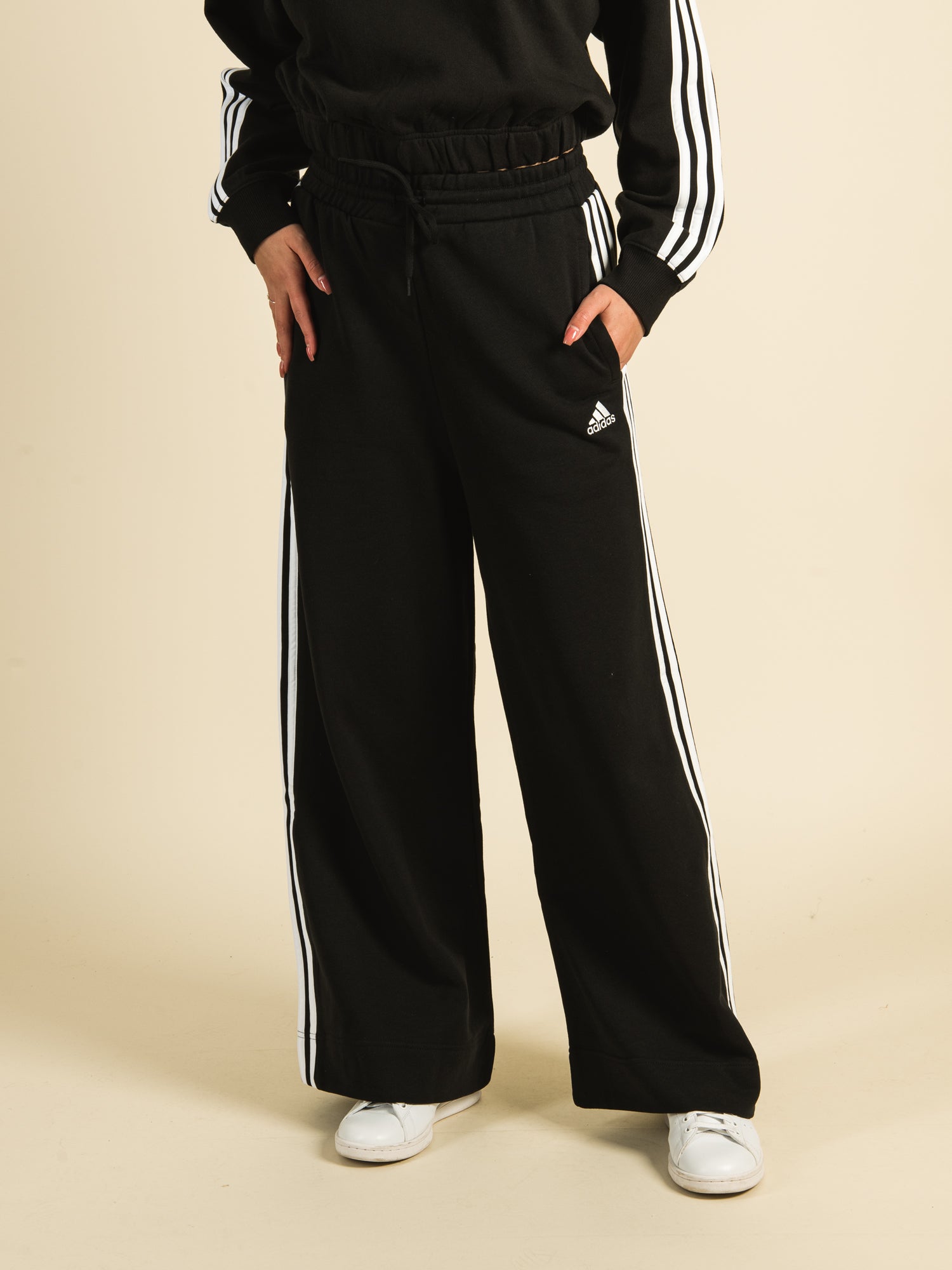 ADIDAS 3 STRIPES WIDELEG SWEATPANTS CLEARANCE