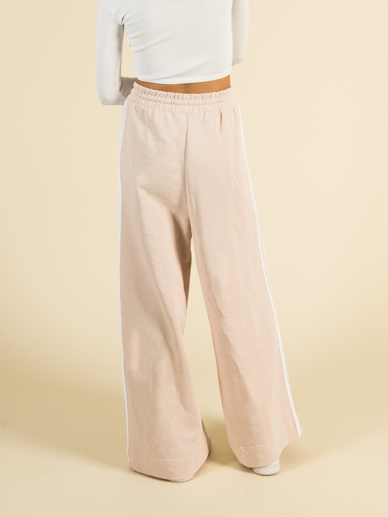 Adidas wide leg online sweatpants