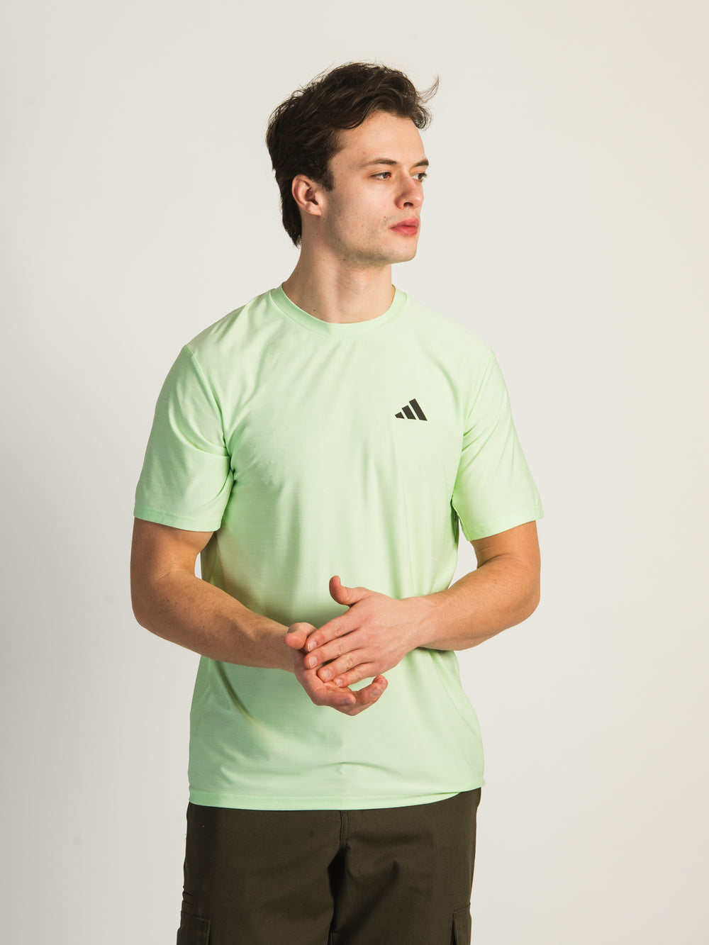 ADIDAS ADI LEFT CHEST LOGO T-SHIRT