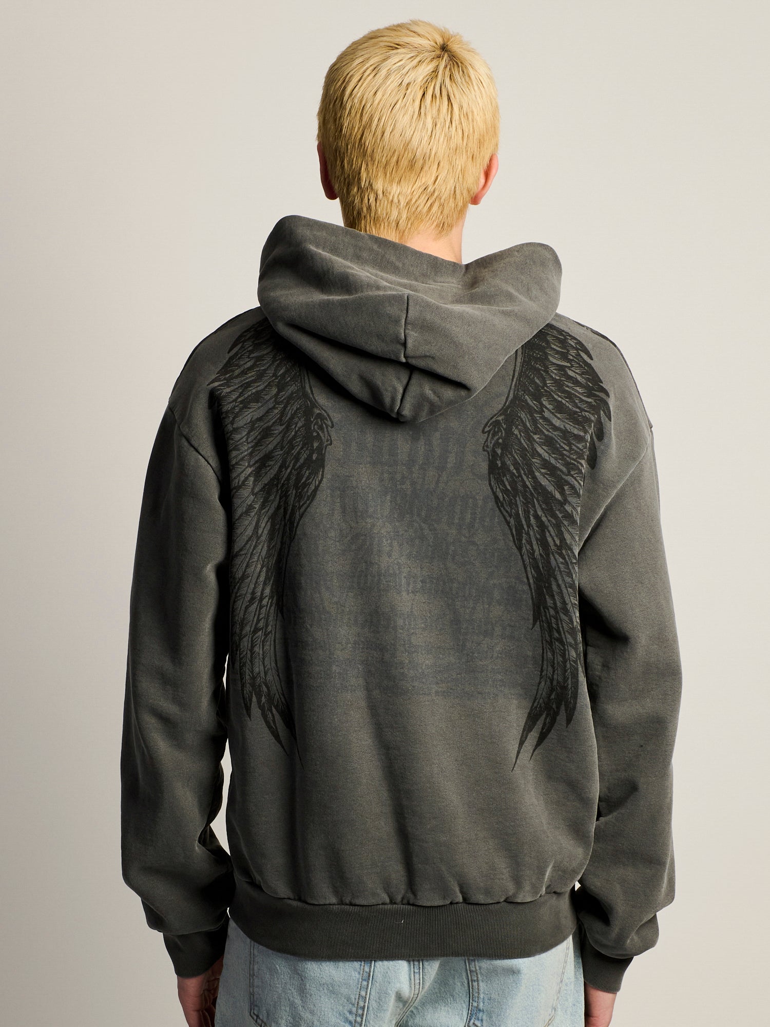 AFFLICTION BIRDS OF PREY PULLOVER HOODIE