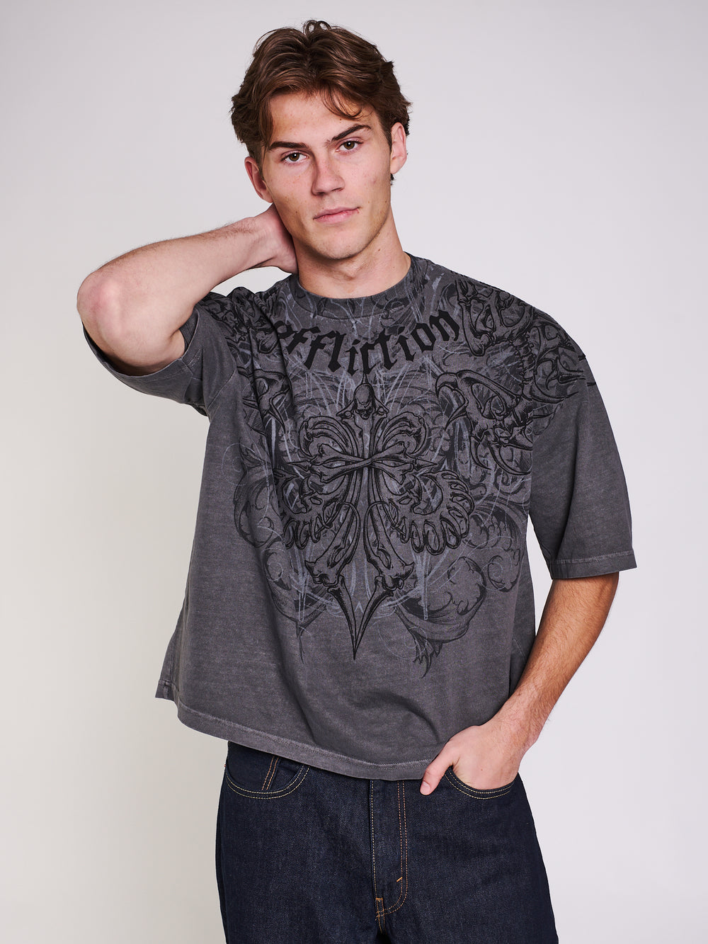 T-SHIRT BOXY SKELETON AFFLICTION
