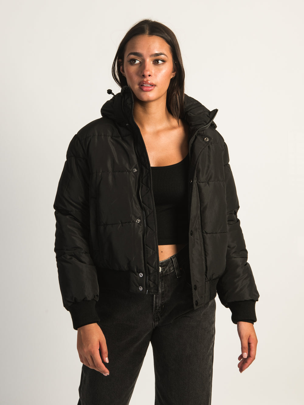 Women's Puffer Jackets - Hooded Puffer Jackets