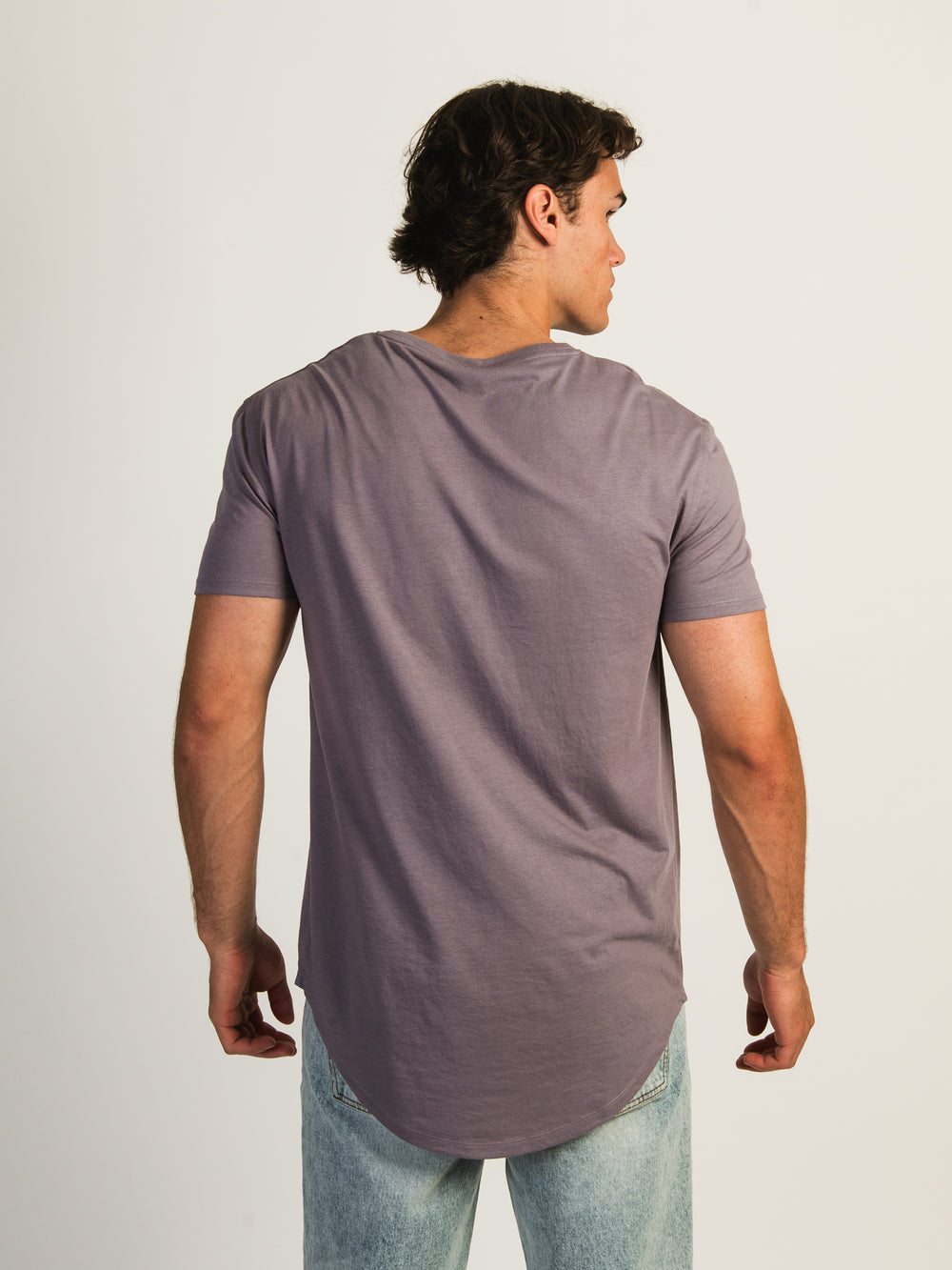 T-SHIRT VICTOR LONGLINE - MAUVE