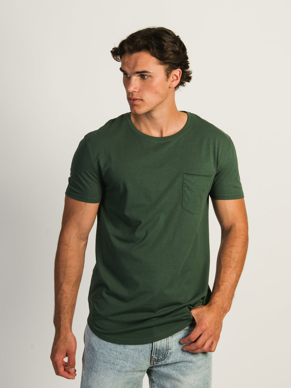 T-SHIRT VICTOR LONGLINE - PINE