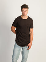 TEE-SHIRT LONGLINE - MARRON