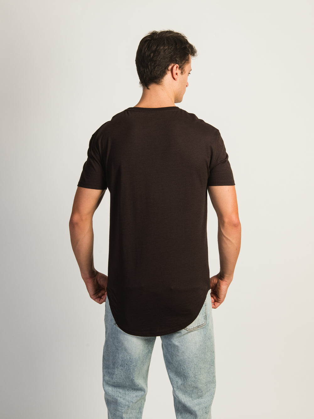 LONGLINE TEE- BROWN