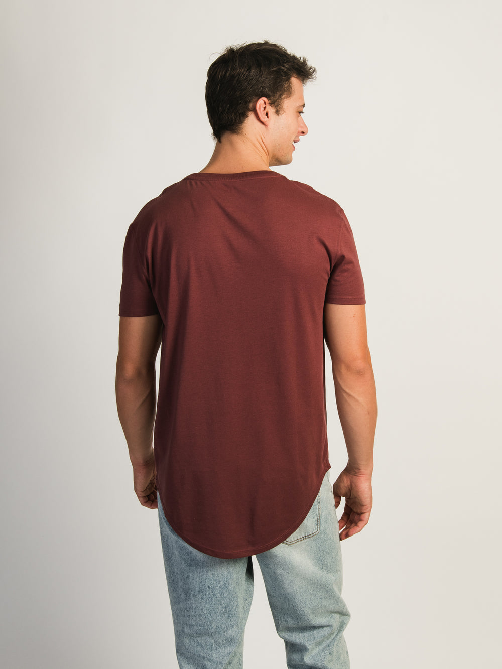 TEE-SHIRT LONGLINE - MAUVE FUMÉ