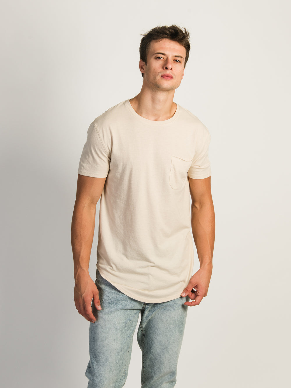 TEE-SHIRT LONGLINE - PARCHEMIN