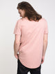 BOATHOUSE MENS LONGLINE T - PINK - CLEARANCE - Boathouse