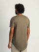 BOATHOUSE LONGLINE TEE - BROWN - Boathouse