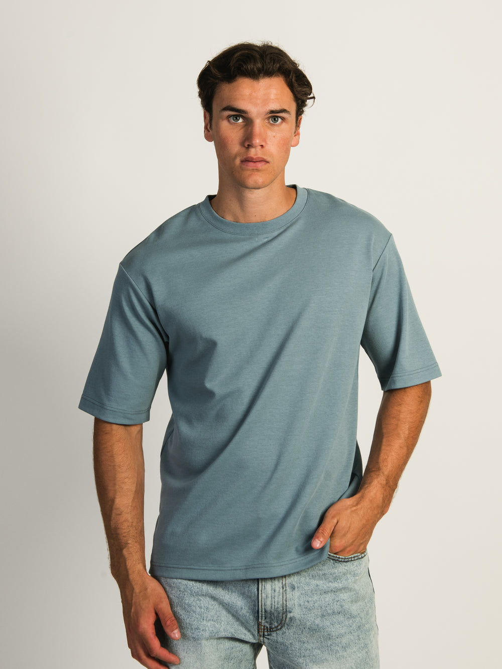 T-SHIRT BOXY FIT - BLEU CITADEL