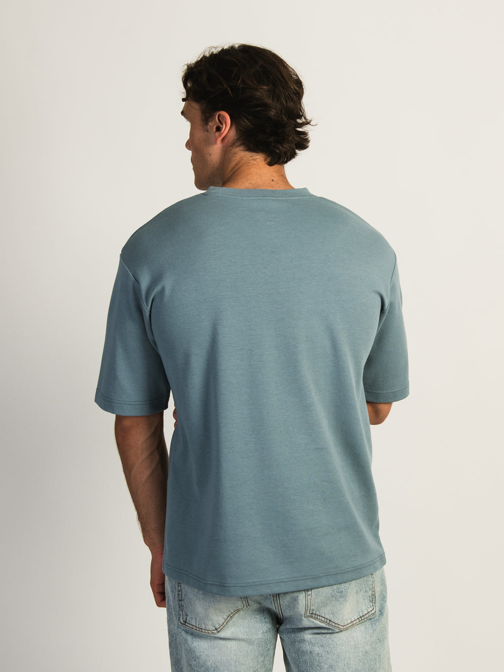 BOXY FIT TEE- CITADEL BLUE