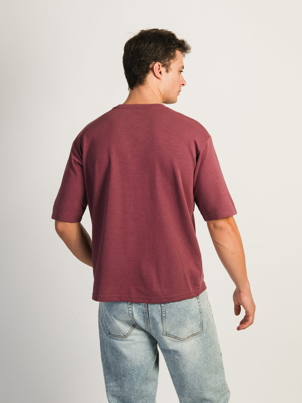 BOXY FIT TEE- SMOKEY MAUVE