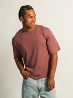 KOLBY SHORT CUT TEE - BURGUNDY