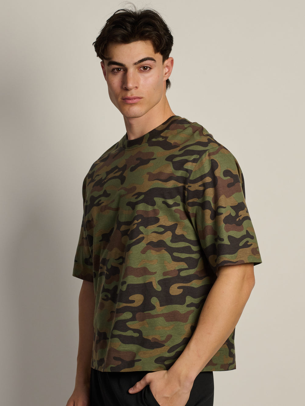 SHORT CUT TEE - CAMOUFLAGE