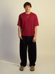 BOATHOUSE ESSENTIALS SHORT CUT TEE - CRANBERRY - Boathouse