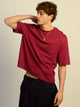 BOATHOUSE ESSENTIALS SHORT CUT TEE - CRANBERRY - Boathouse