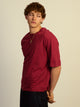 BOATHOUSE ESSENTIALS SHORT CUT TEE - CRANBERRY - Boathouse