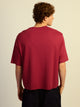 BOATHOUSE ESSENTIALS SHORT CUT TEE - CRANBERRY - Boathouse