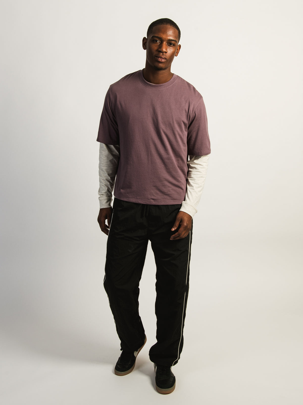 KOLBY SHORT CUT TEE- PURPLE