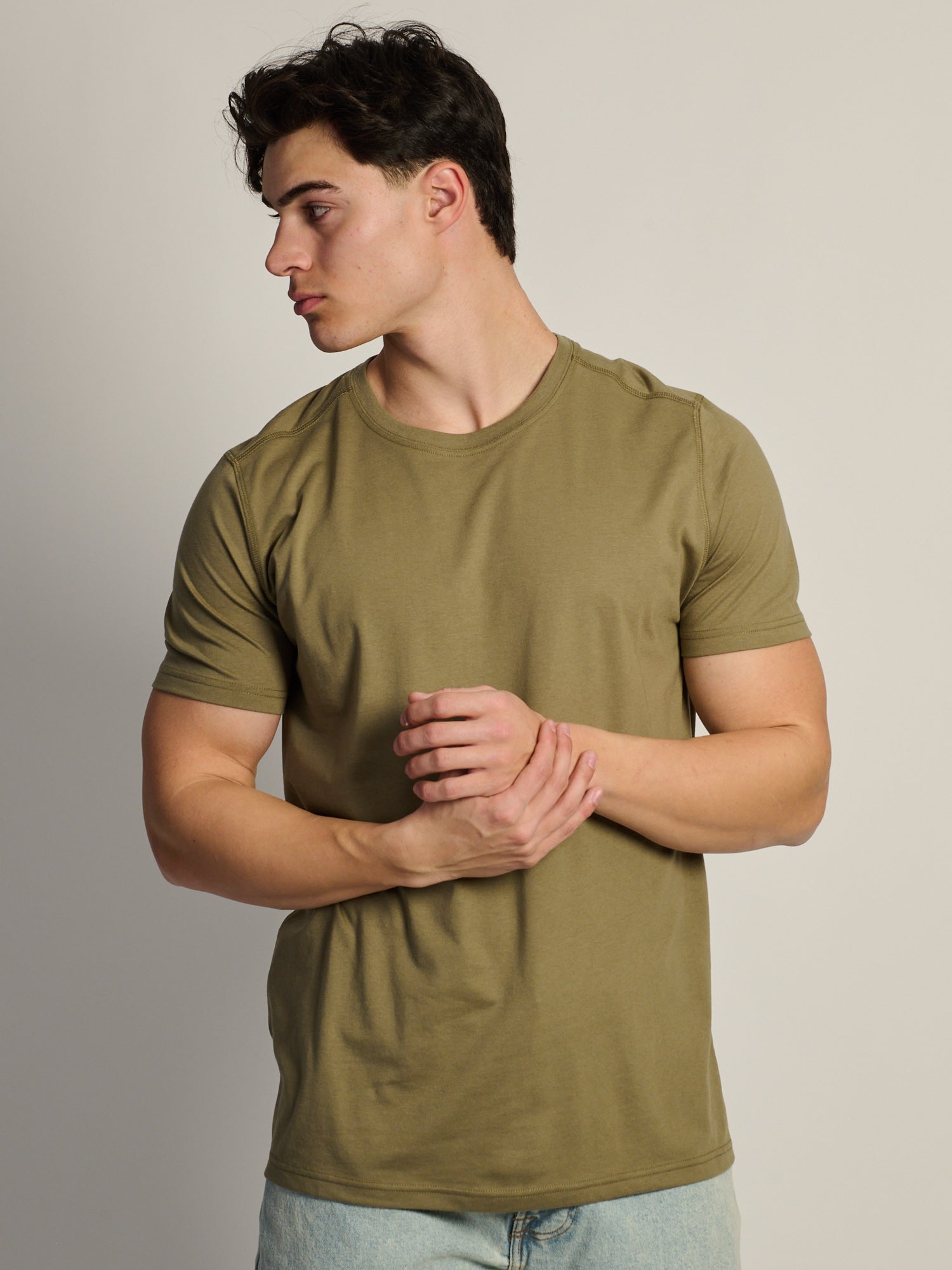 VICTOR CREWNECK TEE - ARMADILLO