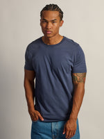 VICTOR CREWNECK - CARBONE MARRON MARINE