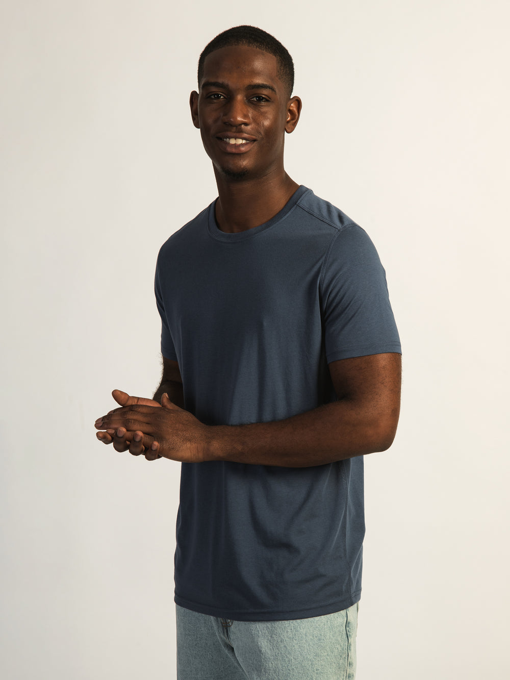 T-SHIRT RAS DU COU VICTOR - PERIWINKLE