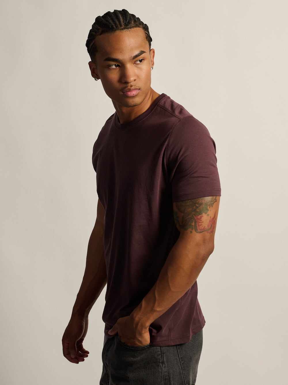 VICTOR CREWNECK - PLUM