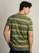 BOATHOUSE ESSENTIALS VICTOR CREWNECK TEE - GREEN STRIPE - Boathouse