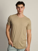 VICTOR CREWNECK TEE - TAUPE