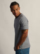 BOATHOUSE BOATHOUSE STRIPED VICTOR CREWNECK TEE - CARBON NAVY - Boathouse