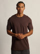 BOATHOUSE ESSENTIALS LONG FIT TEE - CHOCOLATE - Boathouse