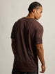 BOATHOUSE ESSENTIALS LONG FIT TEE - CHOCOLATE - Boathouse
