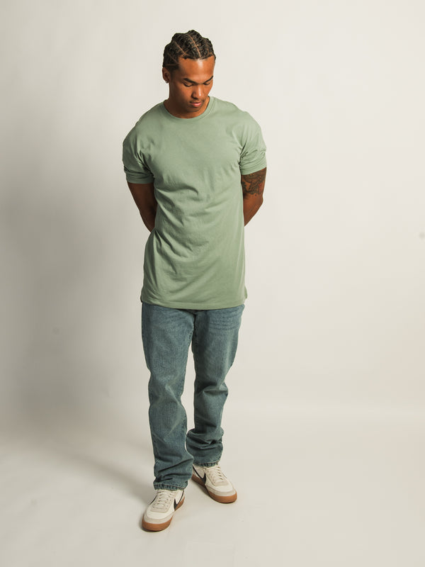 LONG FIT TEE- GREEN