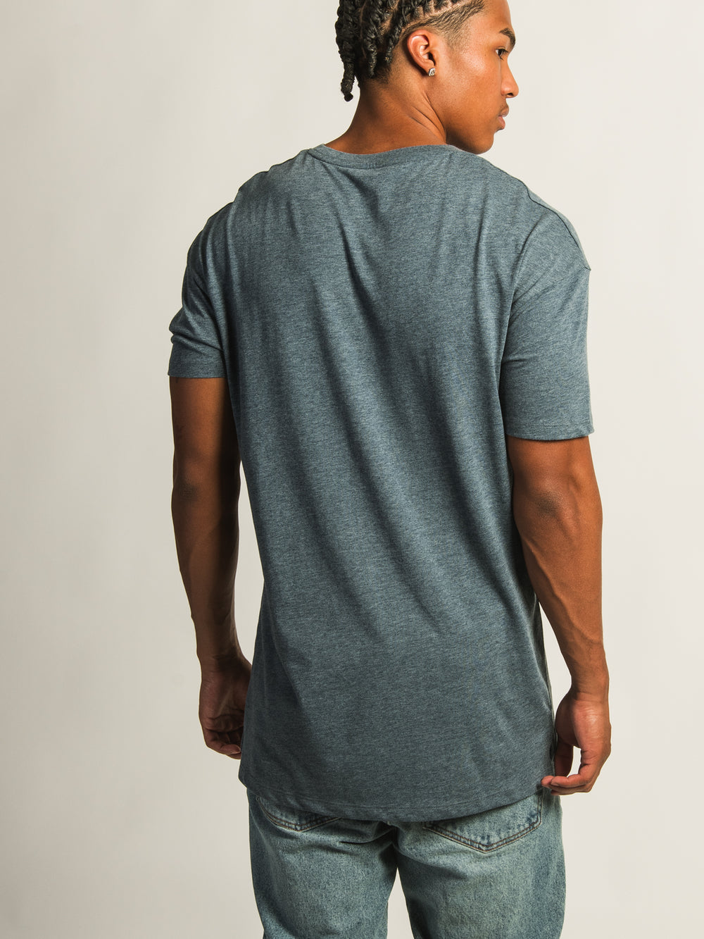 T-SHIRT LONG - BLEU MARINE