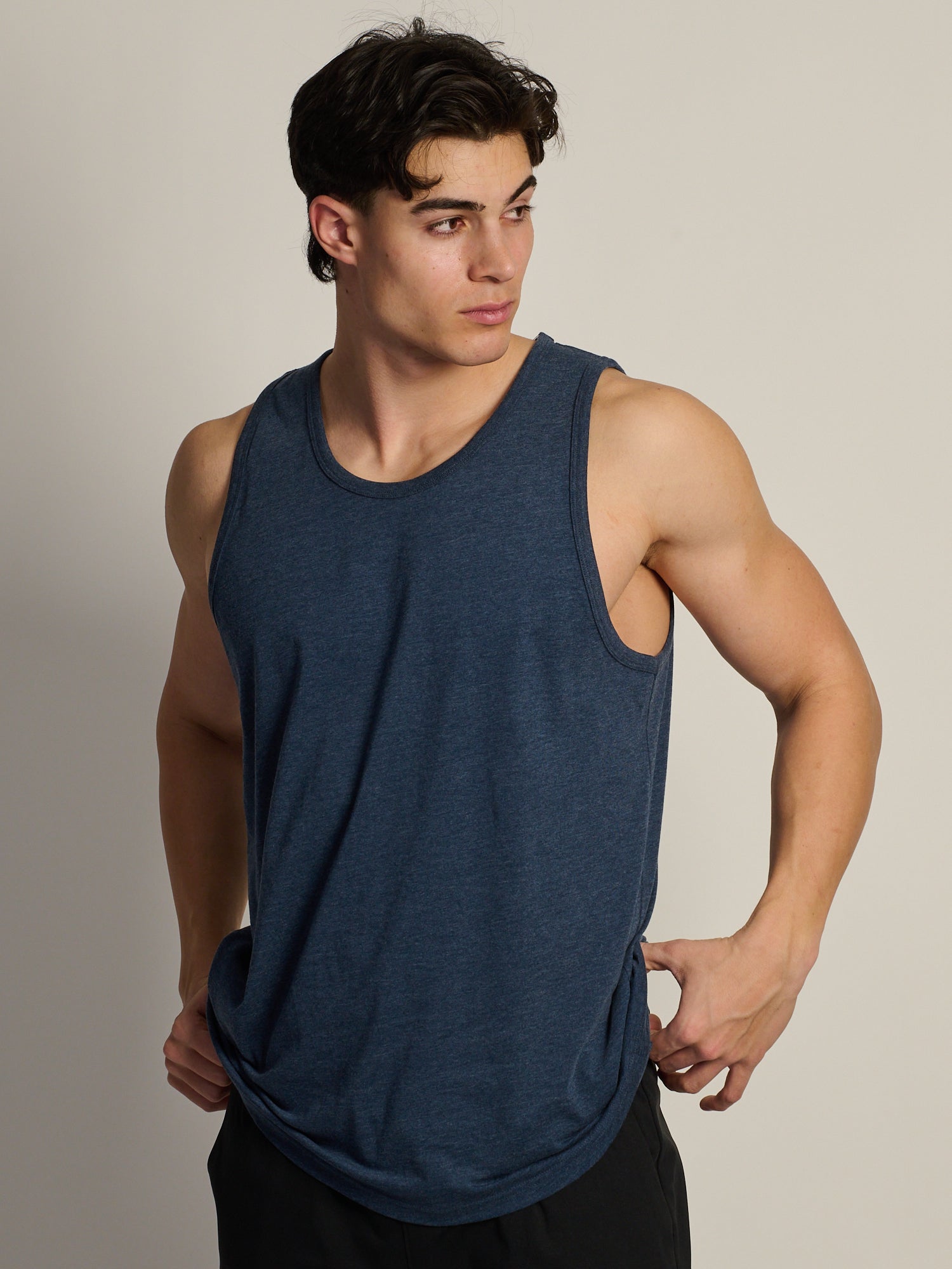 ESSENTIAL TANK - HEATHER NAVY