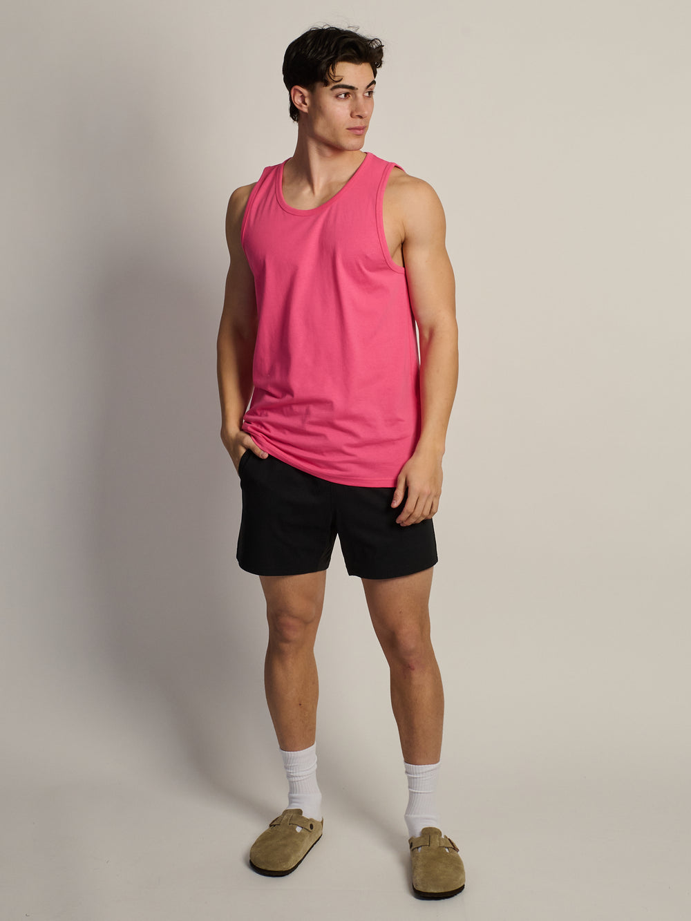 DÉBARDEUR ESSENTIAL – ROSE VIF