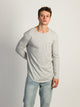 BOATHOUSE LONG SLEEVE LONGLINE TEE - HEATHER GREY - Boathouse