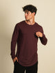 BOATHOUSE LONGLINE LONG SLEEVE TEE - MERLOT - Boathouse