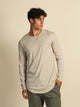 BOATHOUSE LONGLINE LONG SLEEVE TEE - STONE - Boathouse