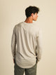 BOATHOUSE LONGLINE LONG SLEEVE TEE - STONE - Boathouse